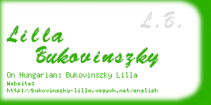lilla bukovinszky business card